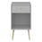 Softline 1 Drawer Bedside Cabinet - Grey - The Furniture Mega Store 