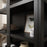 Showcase Glazed 2 Door Black Painted Display Cabinet - The Furniture Mega Store 