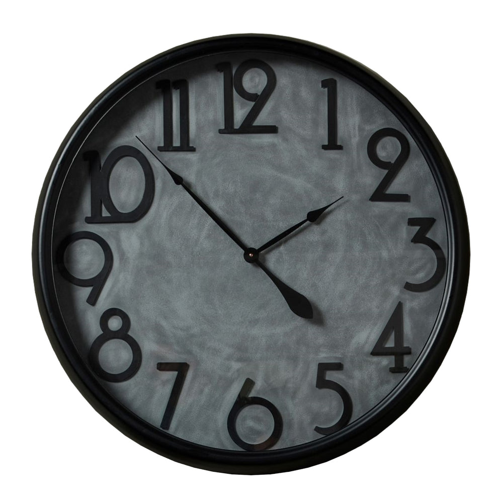 Soho Concrete Effect Large Wall Clock 80cm Pre-Order - Expected: End of June 2023 - The Furniture Mega Store 