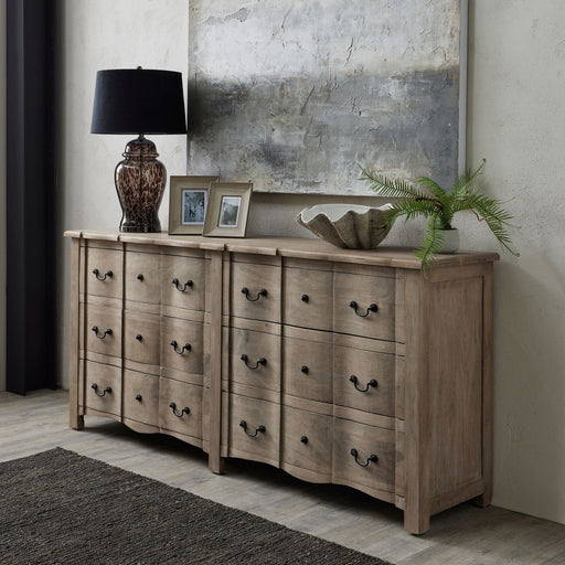 Grove Collection 6 Drawer Wide Chest - The Furniture Mega Store