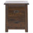 Boston Dark Wood Bedside Cabinet - The Furniture Mega Store 