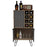 Vegas Grey Melamine Wine Cabinet with Hairpin Legs - The Furniture Mega Store 