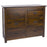 Boston Dark Wood 3+3 Drawer Wide Chest - The Furniture Mega Store 