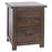 Boston Dark Wood Bedside Cabinet - The Furniture Mega Store 