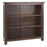 Boston Dark Wood Low Bookcase - The Furniture Mega Store 