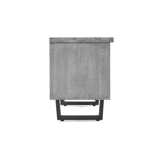 Dalston Grey Oak Large TV Unit, 130cm with Storage for Television Upto 50in Plasma - The Furniture Mega Store