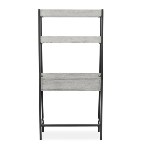 Dalston Grey Oak Ladder Desk, With Bookcase - The Furniture Mega Store