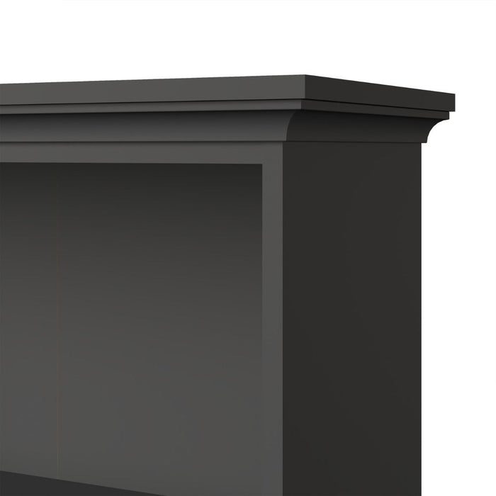 Parisian Tall Bookcase in Matt Grey - The Furniture Mega Store