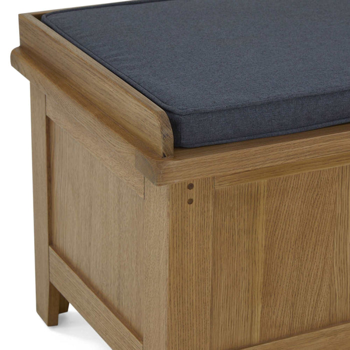 Barnham Oak Storage Bench - The Furniture Mega Store