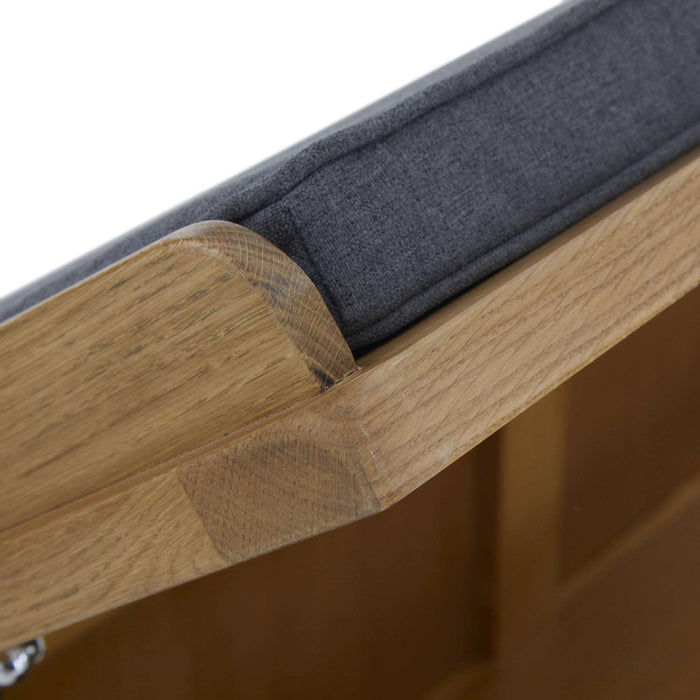 Barnham Oak Storage Bench - The Furniture Mega Store