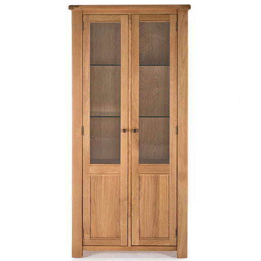 Breeze Oak Display Cabinet - The Furniture Mega Store 
