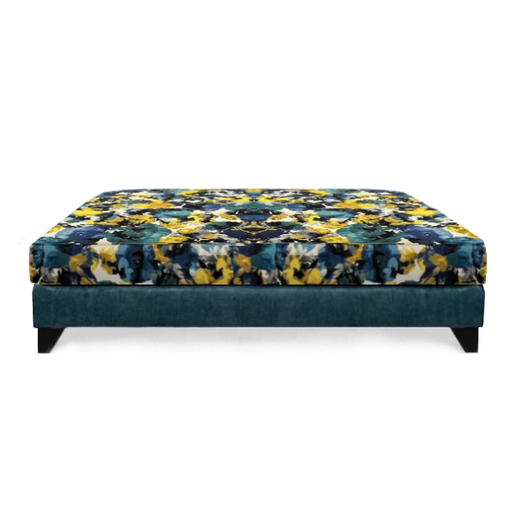 Canterbury Collection Fabric Bench Footstool - The Furniture Mega Store