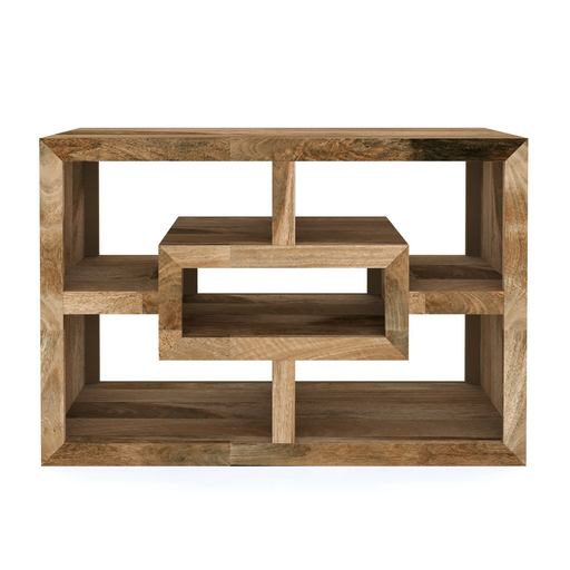 Cuban Mango Wood Open TV Cabinet - The Furniture Mega Store 