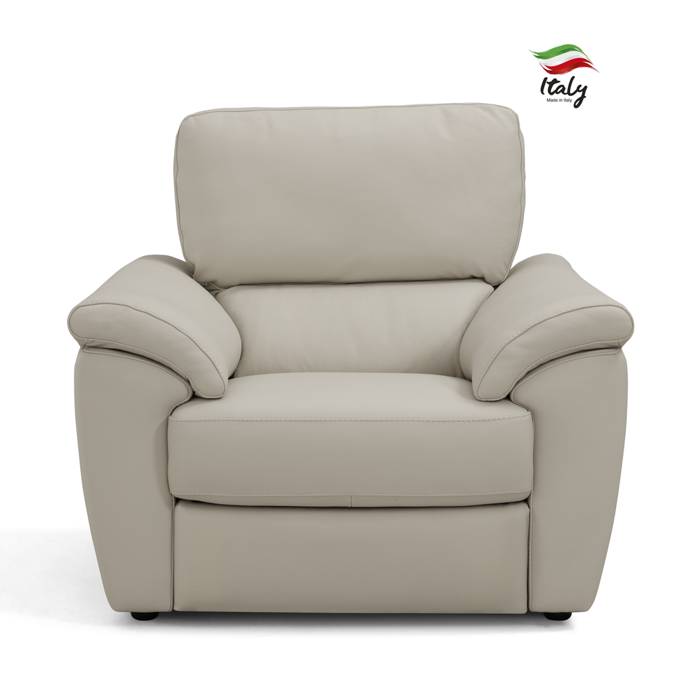 Egeo Italian Leather Power Recliner Armchair - Choice Of Leathers - The Furniture Mega Store
