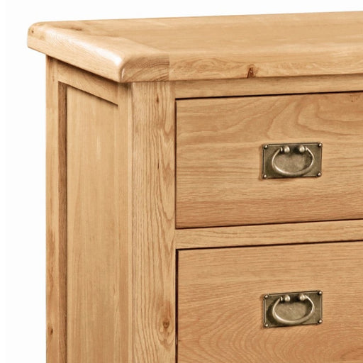 Sailsbury Solid Oak Chest of Drawers, 2 + 2 Drawers - The Furniture Mega Store 