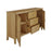 Bath Oak 2 Doors & 3 Drawers Large Sideboard - The Furniture Mega Store 