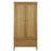 Bath Oak Gents Double Wardrobe - 2 Doors & 1 Bottom Storage Drawer - The Furniture Mega Store 