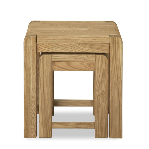 Bakerloo Oak Nest of Table - The Furniture Mega Store 