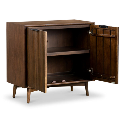 Strand Walnut 2 Door Compact Hall Cupboard - The Furniture Mega Store