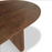 Milo Walnut Fluted Wood Double Pedestal Curved Dining Table - 200cm - The Furniture Mega Store 