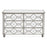 Geometric Mirrored 6 Drawer Dressing Chest - Out Of Stock ETA 9/11/2023 - The Furniture Mega Store 