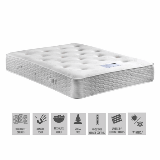 Duo Flex Memory Foam 1000 Pocket Mattress - The Furniture Mega Store