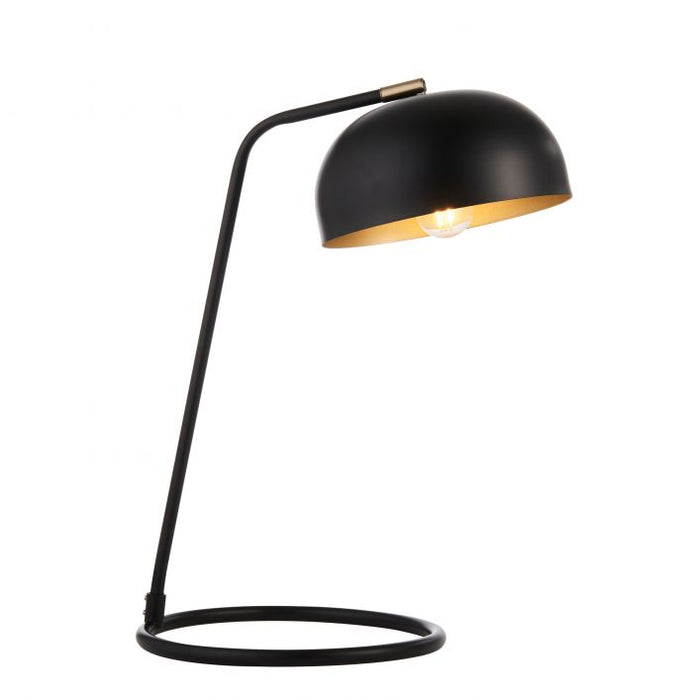 Soho Antique Brass & Black Table Lamp - The Furniture Mega Store 