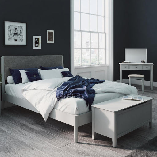 Stowe Silver Grey 2 Drawer Bedside Cabinet - The Furniture Mega Store 
