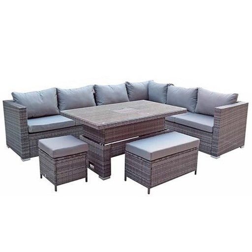 Catalina Modular Corner Sofa & Dining Table with Concealed Ice Bucket - The Furniture Mega Store 