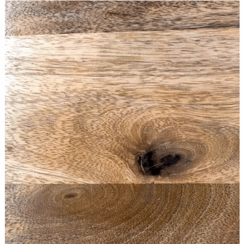 Cuban Mango Wood Semi Circle Display Shelving Unit - The Furniture Mega Store