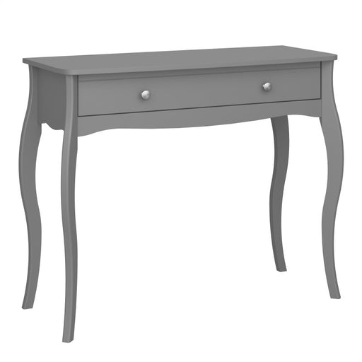 Baroque 1 Drawer Dressing Table Set - Grey Painted Finish - The Furniture Mega Store 