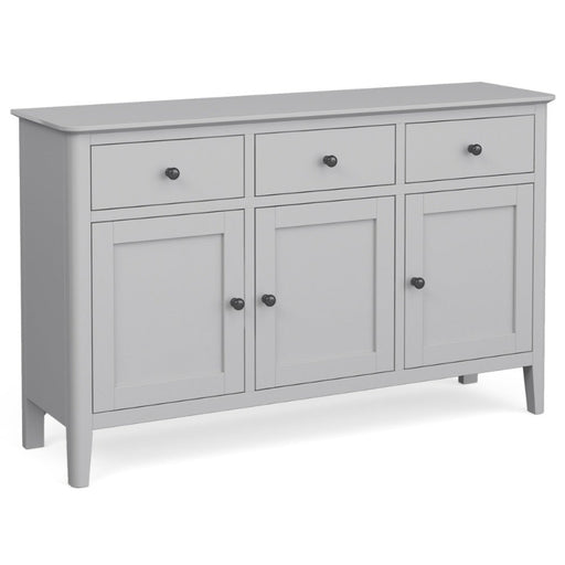 Capri Silver Grey Large Sideboard with 3 Doors & 3 Drawers - The Furniture Mega Store