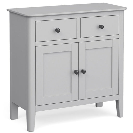 Capri Silver Grey Mini Sideboard with 2 Doors for Small Space - The Furniture Mega Store