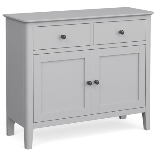 Capri Silver Grey Small Sideboard with 2 Doors & 2 Drawers - The Furniture Mega Store