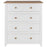 Capri White 4 Drawer Chest - The Furniture Mega Store 