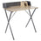Loft Oak Study Desk with Grey Metal Legs - The Furniture Mega Store 