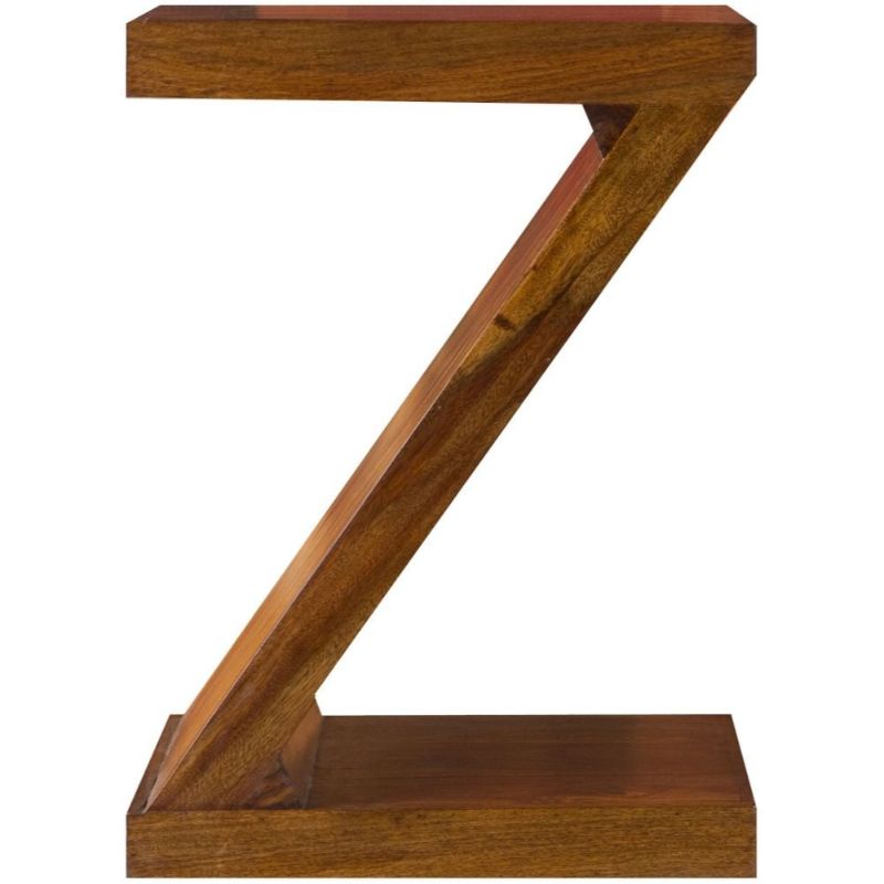 Cuban Petite Sheesham Z Shelving Unit - The Furniture Mega Store