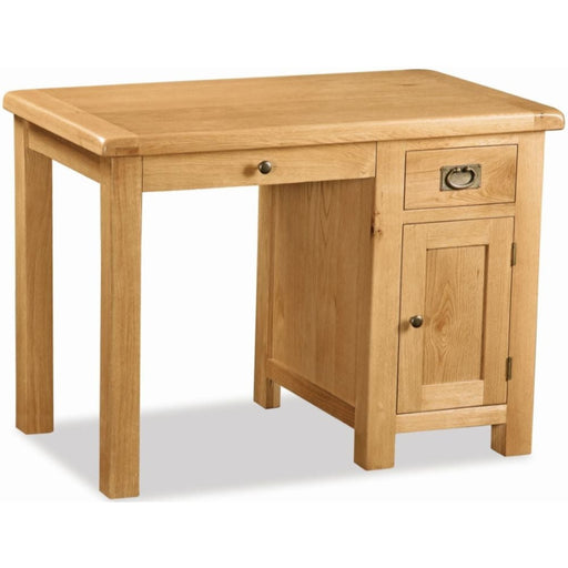 Addison Natural Oak Single Pedestal Desk - The Furniture Mega Store 