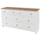 Capri White 6+2 Drawer Chest - The Furniture Mega Store 
