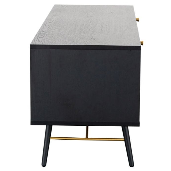 Vida Living Barcelona Black TV Unit - The Furniture Mega Store