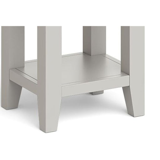 Cross Country Grey and Oak Lamp Table with 1 Drawer & 1 Shelf - The Furniture Mega Store