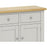 Cross Country Grey and Oak Small Sideboard with 2 Doors & 2 Drawers - The Furniture Mega Store 