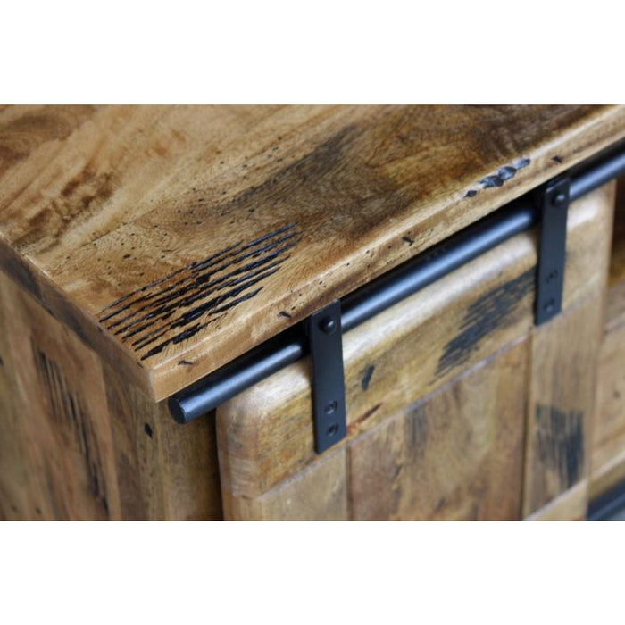 Germain Iron Works Mango Wood Coffee Table - The Furniture Mega Store