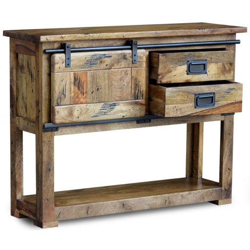 Germain Iron Works Mango Wood Console Table - The Furniture Mega Store