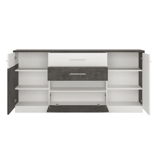 Stretto 2 door 2 drawer 1 compartment sideboard - The Furniture Mega Store