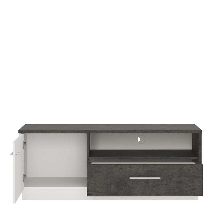 Stretto 1 door 1 drawer TV cabinet - The Furniture Mega Store 