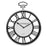Mateo Nickel Finish Pocket Style Wall Clock - 51cm - The Furniture Mega Store 
