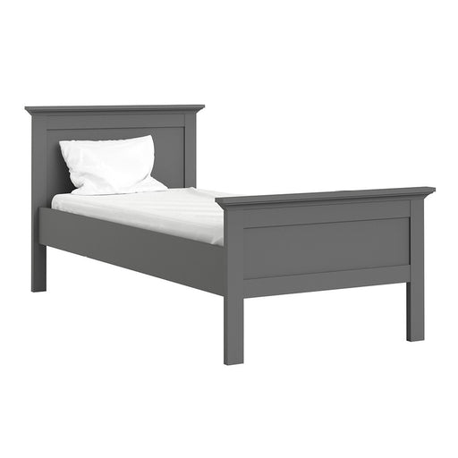 Parisian Single Bed in Matt Grey - The Furniture Mega Store
