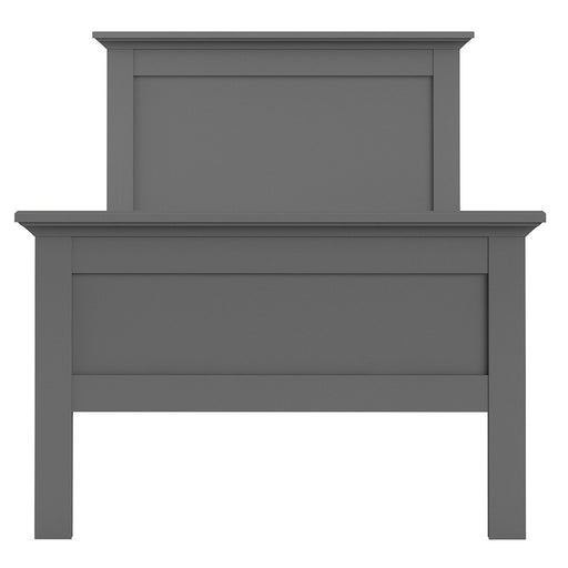 Parisian Single Bed in Matt Grey - The Furniture Mega Store