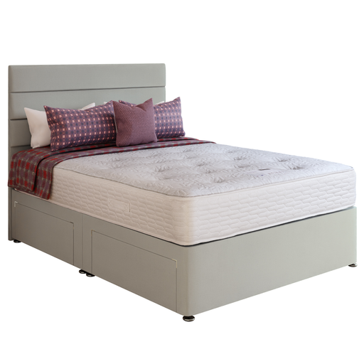 Belgravia Cool Tech Orthopaedic Divan Bed Set - Base + Mattress + Headboard - Choice Of Fabrics & Size - The Furniture Mega Store